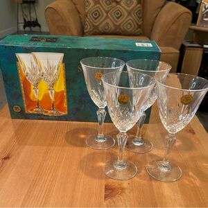 SALZBURG CUT GLASS CRYSTAL GLASSES